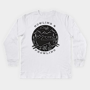 Howling and Prowling Kids Long Sleeve T-Shirt